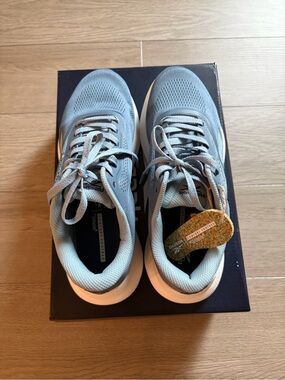 Reebok Women's Light Blue Athletic Sneakers with White Soles